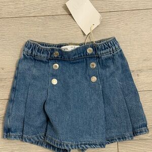 Zara Kids Blue Denim Shorts